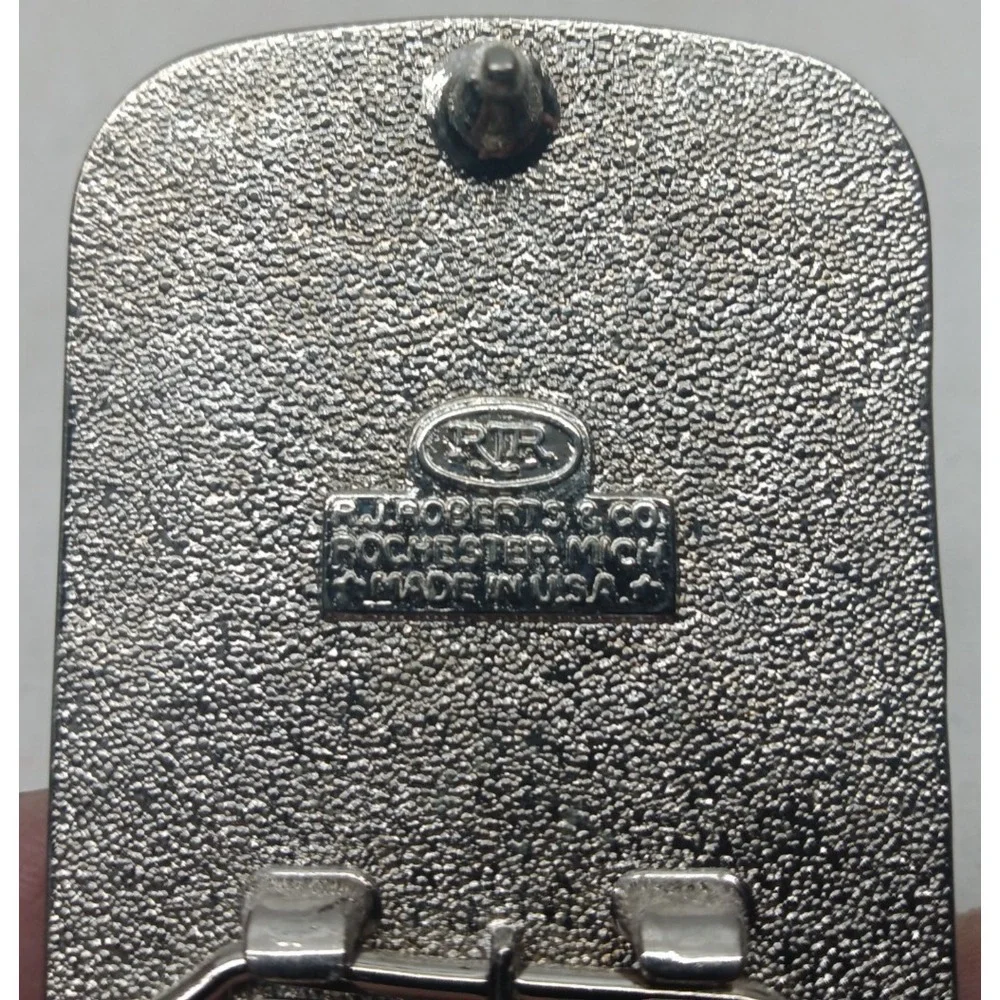 VTG Ford Motor Company Logo Emblem Belt Buckle‎ by RJ Roberts & Co. [USA MADE]